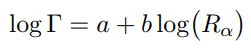 Loi de Geiger-Nuttall - équation