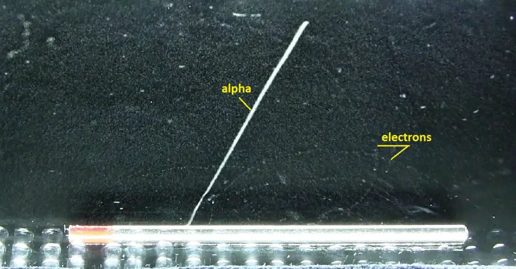 Alpha-Partikel - Wolkenkammer