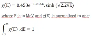 Fast neutrons flux - distribution