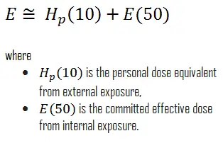 Occupational Exposure - External and Internal.