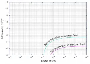 Production de paires dans le domaine nucléaire et le domaine électronique.